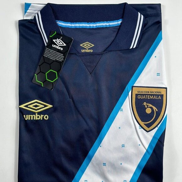 Umbro Guatemala National Soccer Team 2023/24 3rd Blue Jersey All Sizes - Picture 1 of 9